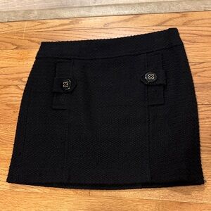 Banana Republic black tweed mini skirt